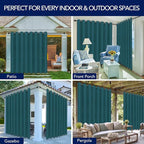 PureFit Outdoor Curtains for Patio Waterproof Weatherproof, UV Resistant - Image 5