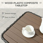 Outsunny PE Rattan Outdoor Coffee Table - Image 4