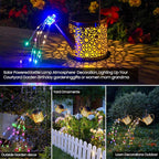 Solar Lights Outdoor Decorative, Metal Solar Watering Can Lights Waterproof - Image 2