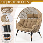 NICESOUL Indoor Outdoor Double Egg Chair - Image 5