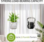 Macrame Plant Hanger, Fits 4-13 Inch Pots, Boho Hanging Plant Holder - Image 4