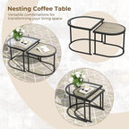 Grand patio 5-Piece Outdoor Furniture Set, 4 Seats Wicker Sofa Conversation Set - Image 4