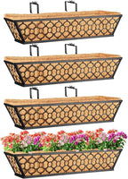 Riare 4 Pack 23 Inch Window Boxes Planters by Riare