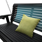 HDPE Porch Swing with 18/8 Stainless Steel Bolts, Ergonomic Design, Ultra - Image 6