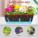 CADUKE Railing Planter Boxes Deck 2 Pack Railing Flower Box - Image 7