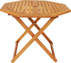 Sunnydaze Folding Meranti Wood Outdoor Dining Table by SunnydazeDecor