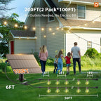 addlon 200FT Solar String Lights Outdoor Waterproof - Image 5