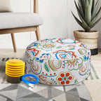 UPWELL Waterproof Inflatable Outdoor Ottoman Pouf, Portable Patio Footrest - Image 8