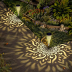 6 Pack Solar Lights Outdoor Garden Decorative Mandala Solar Garden Lights - Image 6