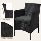 Yaheetech 3 Pieces Patio Porch Furniture Set, Outdoor PE Rattan Wicker - Image 5