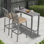 3-Piece Outdoor Patio Bar Set, Bar Height Patio Dining Set, Weather-Resistant - Image 5