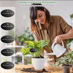 Self Watering Pots for Inoor Ourdoor Plants 8/7/6.5/6/5 Inch Plastic Planters - Image 9