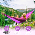 SZHLUX Camping Hammock Double & Single Portable Hammocks - Image 4