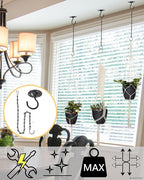 NACETURE Ceiling Hooks for Hanging Plants 3 Pack - Image 2