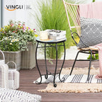VINGLI Mosaic Accent Table, End Table, Plant Stand Decor - Image 8