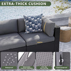 Aoxun Patio Furniture Sets, 2-Piece Outdoor Patio Furniture - Image 4