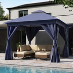 LAUSAINT HOME Semi-Permanent Outdoor Patio Gazebo 10'x10', Heavy Duty Party by LAUSAINTHOME
