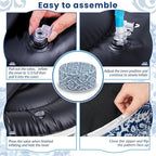 Outdoor Inflatable Ottoman Waterproof Pouf Ottoman - Image 4