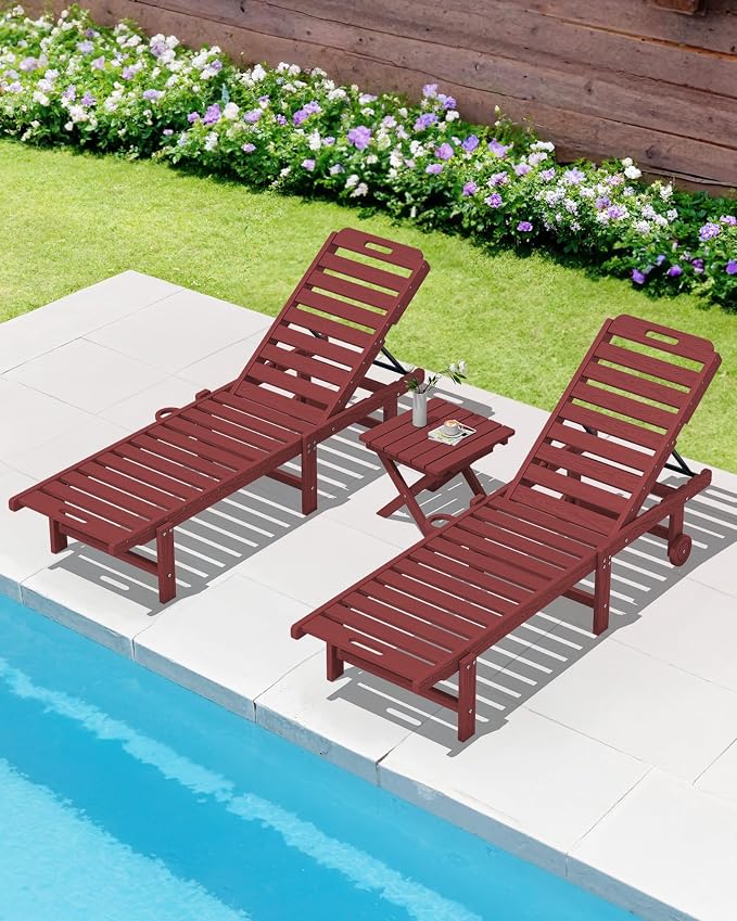 SERWALL Folding Outdoor Side Table Set of 6, Adirondack End Table - Image 11