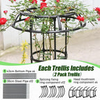 Garden Trellis for Climbing Plants Outdoor, 53 Inch Mushroom Top Trellis for - Image 4