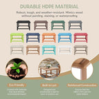 WestinTrends Malibu Low Outdoor HDPE Square Patio Coffee Table - Image 6