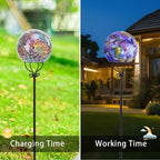 VCUTEKA Solar Outdoor Lights Garden Decor Mosaic Solar Garden Lights Waterproof - Image 2