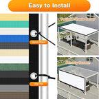 Artpuch Outdoor Pergola Shade Cover 7' X 13' Sun Shade Cloth - Image 5