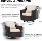 Joyside Wicker Patio Furniture Sets, 5 Pieces Upgraded Large Size Outdoor - Image 3