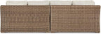 Signature Design by Ashley Beachcroft Outdoor Left & Right Arm Facing Wicker - Image 6