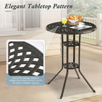 Patio Dining Table, Cast Aluminum Patio Tables - Image 4