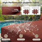 NICESOUL 8 Piece Modern Patio Couch Set, 29.3'' High Back Oversized Wicker - Image 8