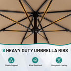 AreShark 9 FT Patio Umbrella for Outdoor, Outdoor Umbrella - Image 3