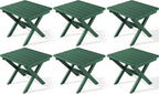 SERWALL Folding Outdoor Side Table Set of 6, Adirondack End Table by SERWALL