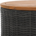 SAFAVIEH Couture Collection Anguilla Dark Grey Faux Wicker Indoor/Outdoor - Image 9