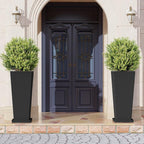Tall Planters for Outdoor Plants Set of 2, 23.6" Large Taper Flower Plant Pots - Image 8