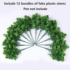 Artificial Fake Outdoor Plants for Spring Summer Decoration, 12 Bundles Fake - Image 5