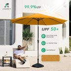 JEAREY 9FT Outdoor Patio Umbrella Outdoor Table Umbrellas - Image 3