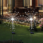 Solar Garden Firework Lights Outdoor Waterproof, 2 Pack Solar Powered Art Stake - Image 8
