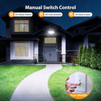 Onforu 3200LM Flood Lights Outdoor, 32W 6500K LED Security Light Manual Switch - Image 4