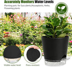 Plant Pots 8 Inch Self Watering Pots, 2 Pack Plastic Planters - Image 7