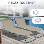Folding Outdoor Lounge Chair - Image 4