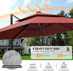 9x12FT Cantilever Patio Umbrella - Image 4