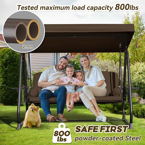 3 in 1 Outdoor Porch Swing - Image 2