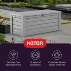 Keter Westwood 150 Gallon Resin Large Outdoor Storage Box - Image 9