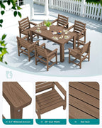SERWALL Patio Dining Sets for 8, Outdoor Dining Sets for 8 Person - Image 4