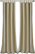 Elrene Home Fashions Matine Weatherproof Tab-Top Indoor/Outdoor Solid Color by ElreneHomeFashions
