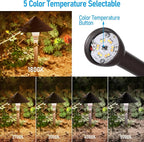LEONLITE 12-Pack 5CCT LED Low Voltage Landscape Lights, 3W Cast-Aluminum 12-24V - Image 3