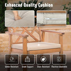 Outdoor Patio Furniture Set, 4 Piece Patio Sofa Bench and 2 Single Sofa Chairs - Image 3