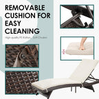 Pamapic Patio Chaise Lounge Set 1 Piece, Patio Lounge Chair - Image 7