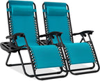 Best Choice Products Set of 2 Adjustable Steel Mesh Zero Gravity Lounge Chair by BestChoiceProducts